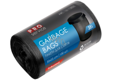 Pro Service Garbage Bags black 100 µ, 35 litres 50 x 55 cm 100 pieces