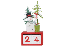 Advent calendar Snowman cubes 7 x 15,5 cm