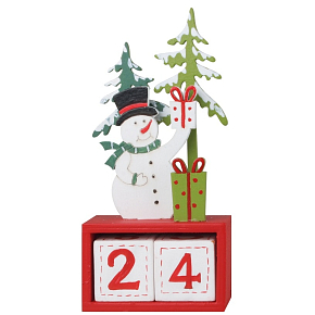 Advent calendar Snowman cubes 7 x 15,5 cm