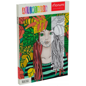 Monumi Teens Marina creative picture to colour in frame 38,5 x 1,5 x 27 cm, recommended age 10+