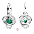 Charm Sterling silver 925 Green eternity circle May, pendant on bracelet symbol