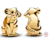 Charm Sterling silver 925 Disney Lion King Simba, bead on bracelet animal