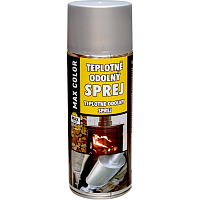 Max Color Heat-Resistant Paint 300 °C, Silver, 400 ml