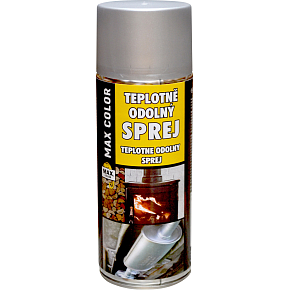 Max Color Heat-Resistant Paint 300 °C, Silver, 400 ml