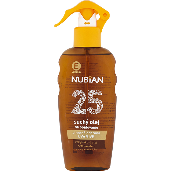 Nubian OF 25 Sunscreen Dry Oil, 200 ml