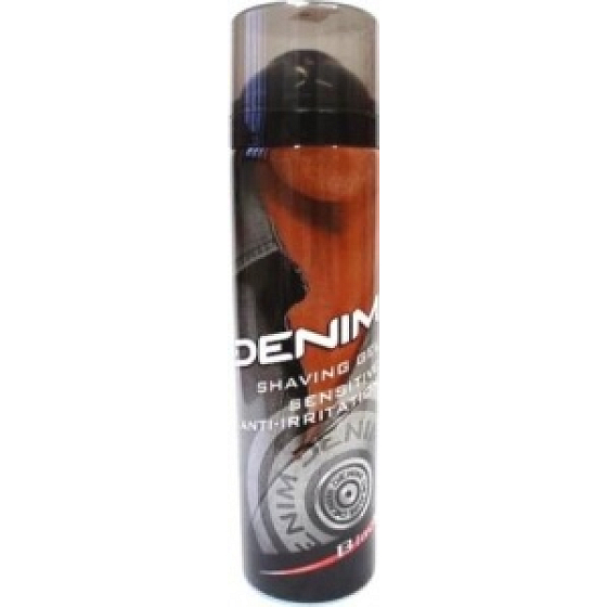 Denim Black shaving gel for men 200 ml