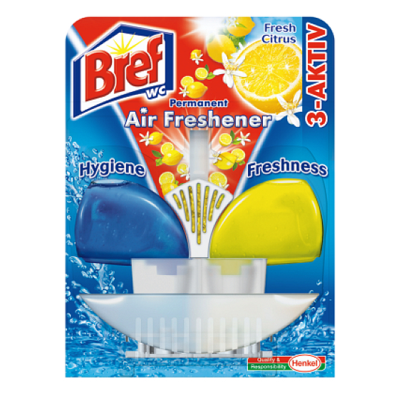 Bref 3-Aktiv Fresh Citrus 60 ml + with air freshener WC gel set 4.2 g