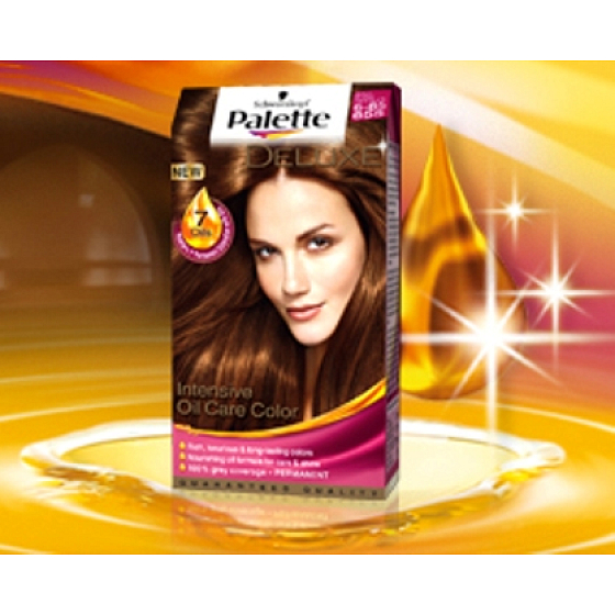 Schwarzkopf Palette Deluxe Nourishing 7 Oils Hair Color 655 Bright Golden Chocolate