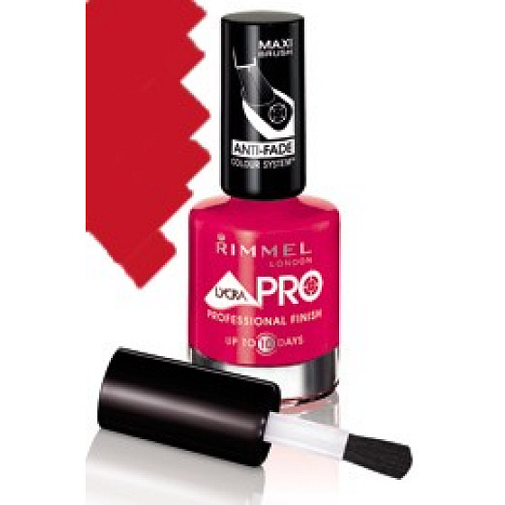 Rimmel London Lycra For nail polish 323 Riviera Red long-lasting 12 ml