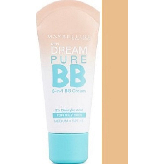 Maybelline Dream Pure 8in1 SPF15 BB Cream Medium 30 ml
