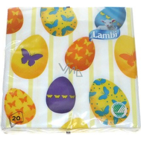 Lambi Paper napkins 3 ply 33 x 33 cm 20 pieces Easter Eggs