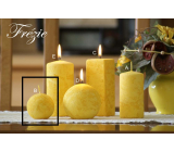 Lima Marble Freesia scented candle yellow ball 60 mm 1 piece
