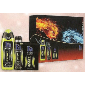 Fa Men Sport Double Power shower gel 250 ml + aftershave 100 ml + deodorant spray for men 150 ml, cosmetic set