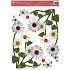 Window foil without glue corner daisies 37 x 26 cm
