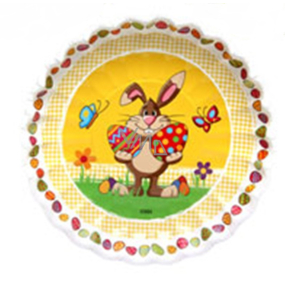 Ditipo Paper plate Easter Bunny 22 cm