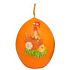 Animals Easter candle orange egg 54 g