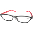 Berkeley Reading Prescription Glasses +2.50 plastic black frames, red 1 piece ER4133