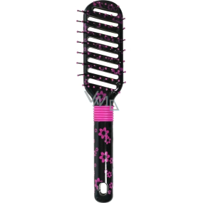 Duko Hair Brush Straight 9 Rows Flower CB 1494RK