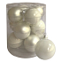 White glass flasks set 5.7 cm, 12 pieces
