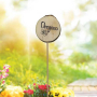 Bohemia Gifts Wooden Herb Marker with Print - Oregano, Circle Diameter is 5 - 8 cm