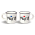 Nekupto Pair of mini cups I love you! height 5.5 cm, diameter 6.5 cm