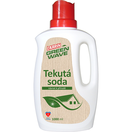 Larrin Green Wave Liquid Soda Gentle Multi-Purpose Cleaner for Stains, Odors, Grease, and Baked-On Residues 1000 ml