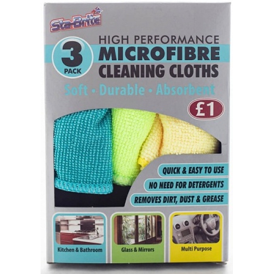 Sta-Brite microfiber cloth 3 pieces