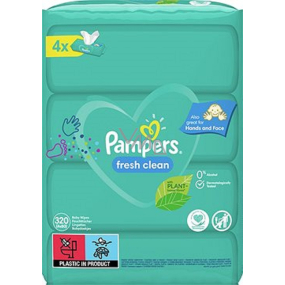 Pampers Fresh Clean wet wipes for children 4 x 80 pieces