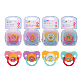 First Steps Bpa Free Comforter with orthodontic silicone pacifier in box 4Design 1 piece random selection