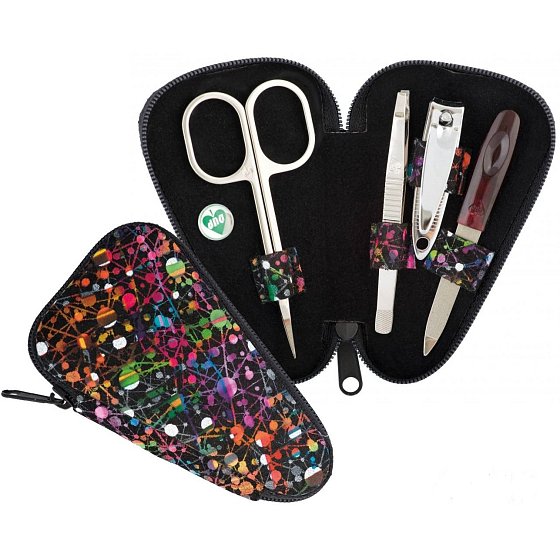 Dup Manicure Chelsea Leather 4-Piece Set Pattern 230401-473