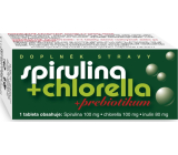 Naturvita Spirulina + Chlorella + Prebiotic dietary supplement helps strengthen and cleanse the body, protects the body from free radicals 90 tablets