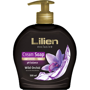Lilien Exclusive Wild Orchid creamy liquid soap dispenser 500 ml