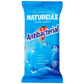 Naturelle Antibacterial wet wipes with D-panthenol 15 pieces