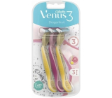 Gillette Venus 3 Dragonfruit razor 3 pieces for women