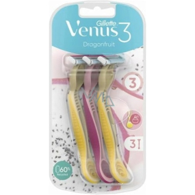 Gillette Venus 3 Dragonfruit razor 3 pieces for women