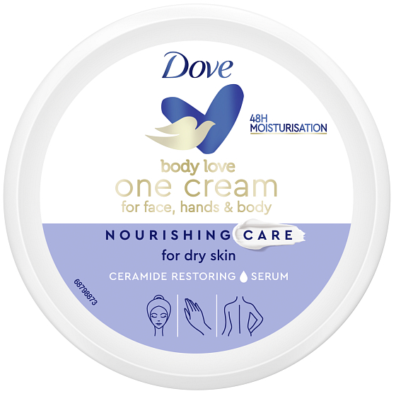 Dove Nourishing Care nourishing cream for body, hands and face 250 ml