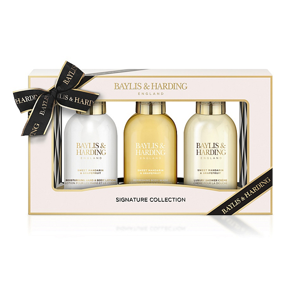 Baylis & Harding Tangerine and Grapefruit washing gel 100 ml + shower cream 100 ml + hand and body lotion 100 ml, cosmetic set for women