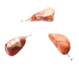 Jasper Brekcie Troml pendant natural stone, 2,2-3 cm, 1 piece, stone of positive energy