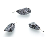 Obsidian flake Troml pendant natural stone, 2,2-3 cm, 1 piece, stone of salvation