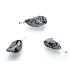 Obsidian flake Troml pendant natural stone, 2,2-3 cm, 1 piece, stone of salvation