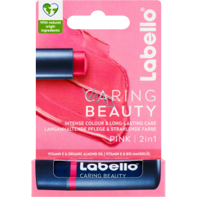 Labello Caring Beauty coloured lip balm Pink 4,8 g