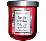 Heart & Home Fresh grapefruit and blackcurrant soy scented candle with inscription Great Teacher 110 g