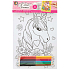 Ditipo Unicorn painting by numbers A4 + crayons, age 3+
