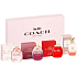Coach Floral Eau de Parfum 4.5 ml + Wild Rose Eau de Parfum 4.5 ml + Love Eau de Parfum 4.5 ml + Dreams Sunset Eau de Parfum 4.5 ml, gift set of miniatures for women
