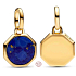 Charm Sterling Silver 925 Mini Locket Blue Imitation Lapis Lazuli, Bracelet Pendant Symbol