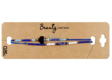 Albi Blue Heart Bracelet, adjustable size, set of 2 pieces