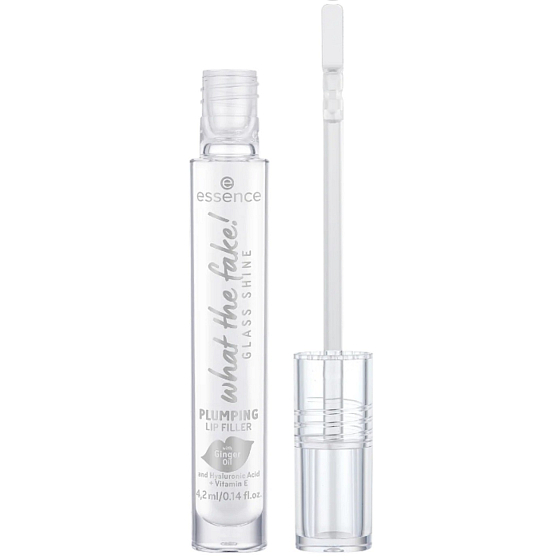 Essence What The Fake! Glass Shine Plumping Lip Filler 01 Oh So Glassy 4.2 ml
