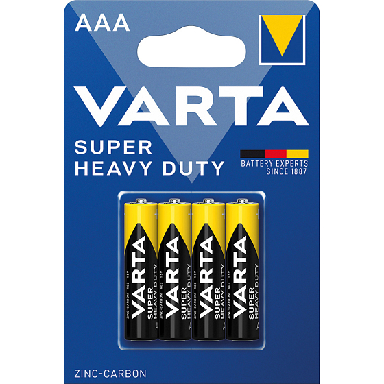 Varta Superlife, AAA batteries, zinc carbon, 4 pcs