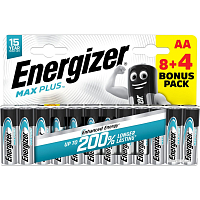 Energizer Max Plus AA Battery, 8+4 pcs