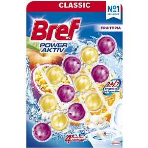 Bref Power Aktiv Fruitopia, toilet block in balls, 3 x 50 g